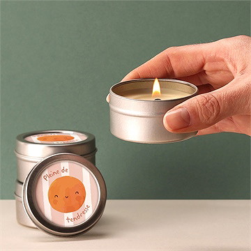 Bougie annonce grossesse jeu argent - Bougie allumée