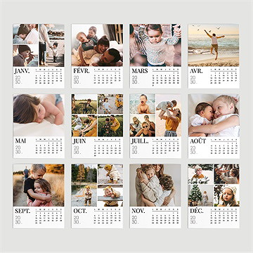 Calendrier magnet voeux - Vue d'ensemble