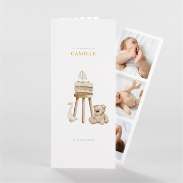 Faire-part naissance douceur marine