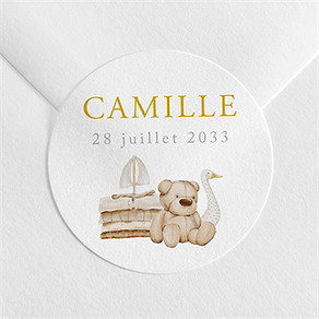 Sticker naissance douceur marine