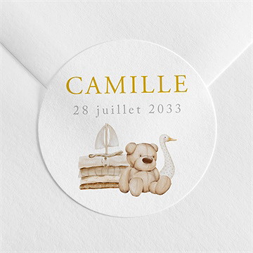 Sticker naissance douceur marine