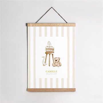 Affiche naissance douceur marine