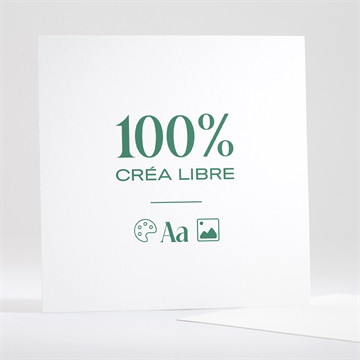 Carte recto-verso - carré