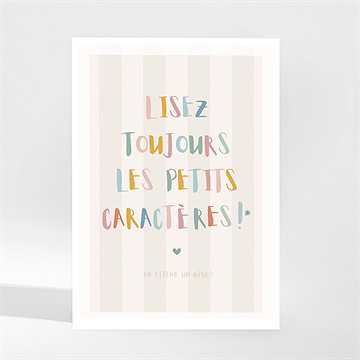 Carte annonce grossesse originale - Mise en situation