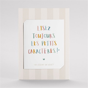 Carte annonce grossesse originale duo - Mise en situation