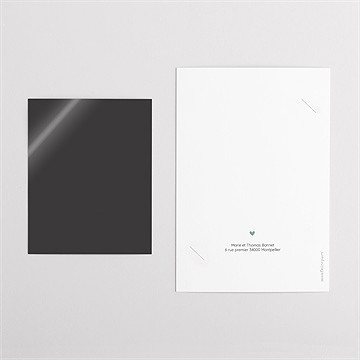 Carte annonce grossesse originale duo - Dos du faire-part