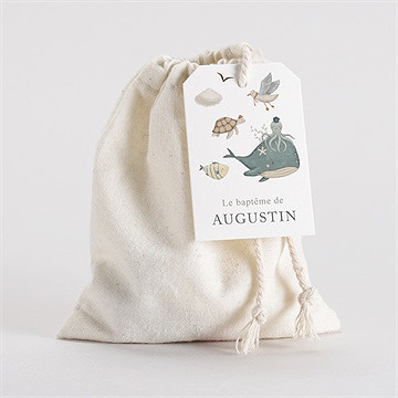 Pochon baptême farandole marine