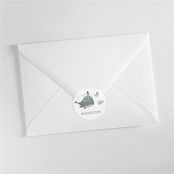 Sticker baptême farandole marine - Mise en situation