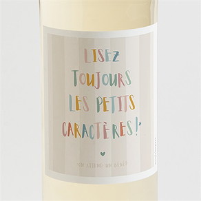 Étiquette bouteille annonce grossesse originale