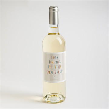 Étiquette bouteille annonce grossesse originale - Mise en situation