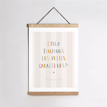 Affiche annonce grossesse originale