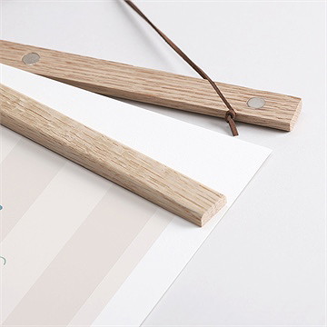 Affiche annonce grossesse originale - Détail des supports en bois