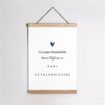 Affiche annonce grossesse bientôt papi