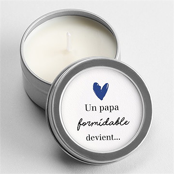 Bougie annonce grossesse bientôt papi argent