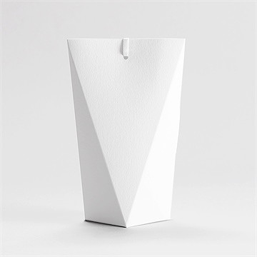 Boîte de dragées baptême vierge étui - Dos de la boîte