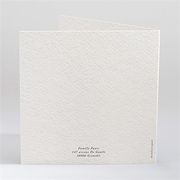 Faire-part décès l'envolée - Dos du faire-part