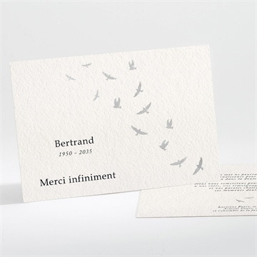 Remerciement décès l'envolée paysage