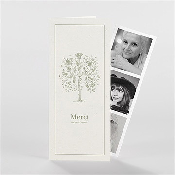 Remerciement décès l'arbre de vie photomaton