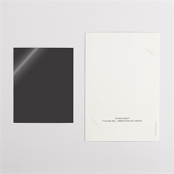 Carte annonce grossesse je suis en route duo - Dos du faire-part