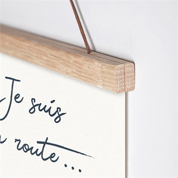 Affiche annonce grossesse je suis en route - Détail de l'affiche