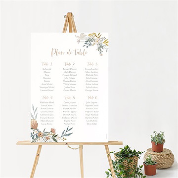 Plan de table baptême la jungle - Mise en situation