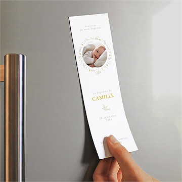 Signet baptême vers le beau magnet - Mise en situation