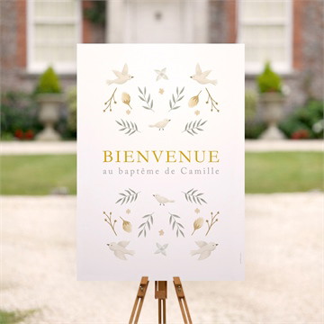 Panneau bienvenue vers le beau