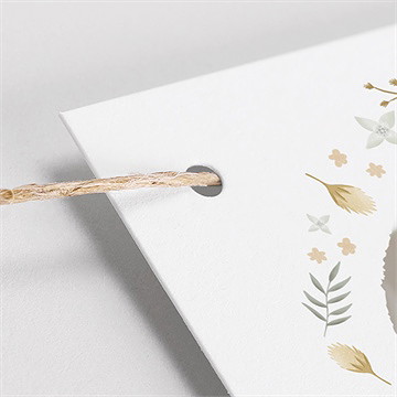 Guirlande baptême vers le beau - Vue zoomée