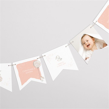 Guirlande baptême petit lapin baptême magnet