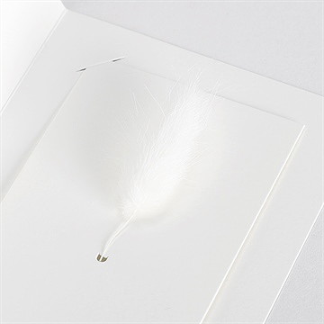 Faire-part communion faire part fleur séchée - Vue zoomée