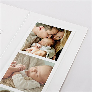 Faire-part naissance cigogne photomaton - Détail du faire-part