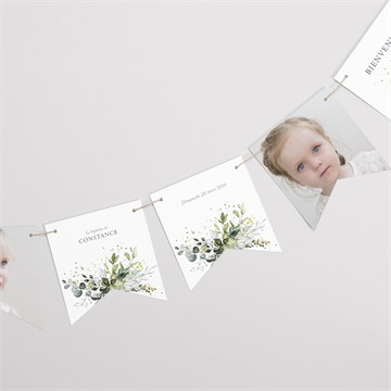 Guirlande baptême en lumière 2 volets