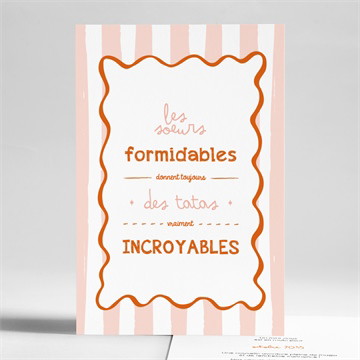 Carte recto-verso - portrait