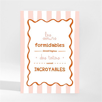 Carte annonce grossesse tata magnet