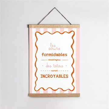 Affiche annonce grossesse tata magnet