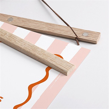 Affiche annonce grossesse tata - Détail des supports en bois