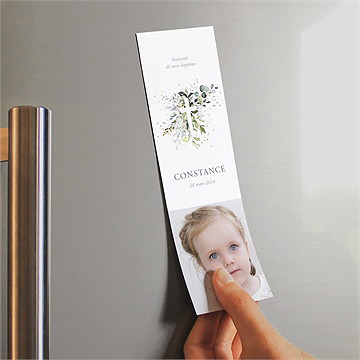 Signet baptême en lumière magnet - Mise en situation