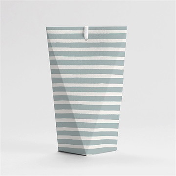 Boîte de dragées baptême animaux marins étui - Dos de la boîte