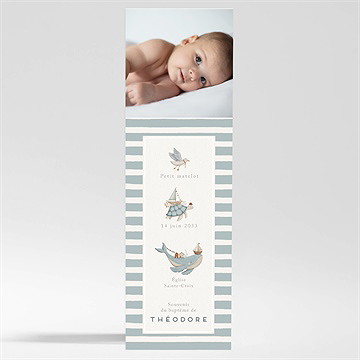 Signet baptême animaux marins magnet