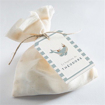 Etiquette baptême animaux marins - Mise en situation