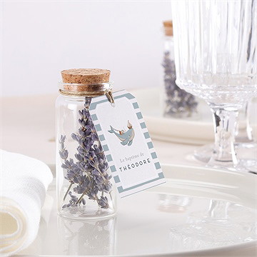 Mignonette baptême animaux marins étiquette - Mise en situation