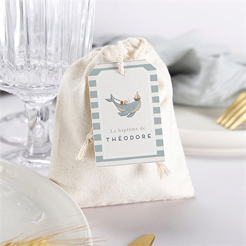 Pochon baptême animaux marins - Mise en situation