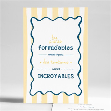 Carte annonce grossesse tonton