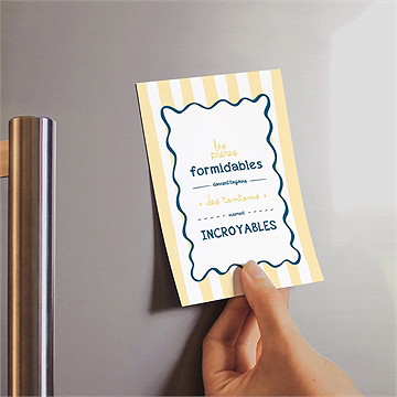 Carte annonce grossesse tonton magnet - Mise en situation