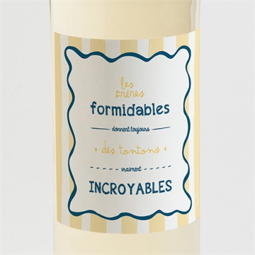 Étiquette bouteille annonce grossesse tonton