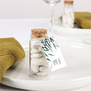 Boîte de dragées mariage douceur du pinceau mignonette - Mise en situation