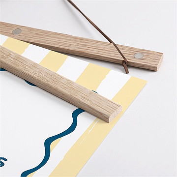 Affiche annonce grossesse tonton - Détail des supports en bois