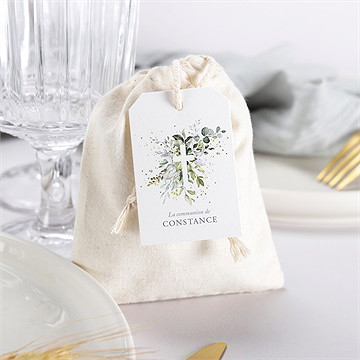 Boîte de dragées communion espérance pochon