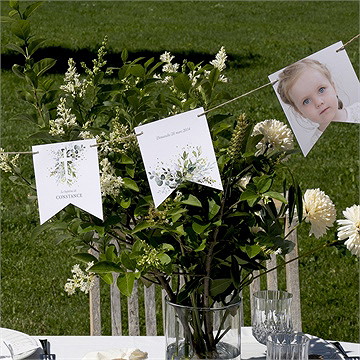 Guirlande baptême grâce - Mise en situation