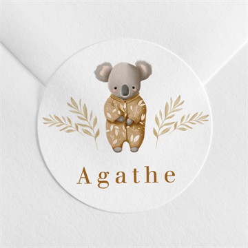 Sticker naissance bébé koala
